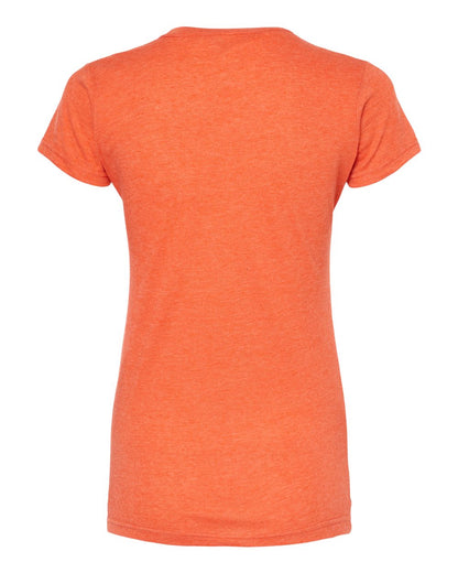 M&O Women's Deluxe Blend T-Shirt 3540 #color_Heather Orange