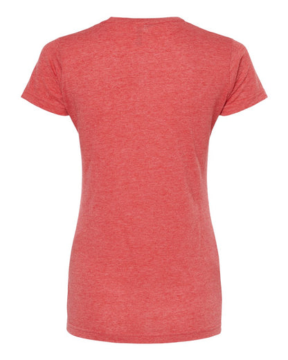 M&O Women's Deluxe Blend T-Shirt 3540 #color_Heather Red