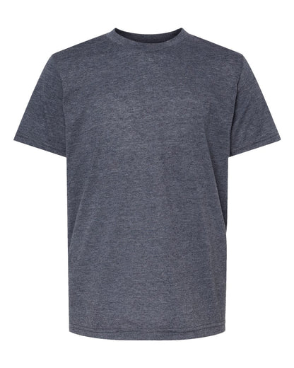 M&O Youth Deluxe Blend T-Shirt 3544 #color_Heather Navy
