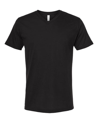 M&O Deluxe Blend V-Neck T-Shirt 3543 #color_Black