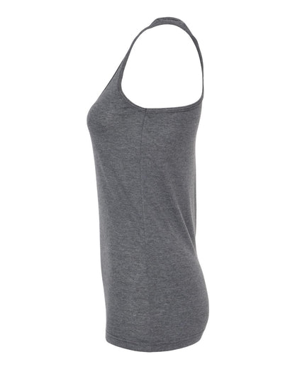 M&O Women's Racerback Blend Tank 3590 #color_Heather Charcoal