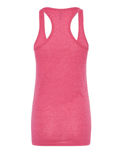 M&O Women's Racerback Blend Tank 3590 #color_Heather Fuchsia