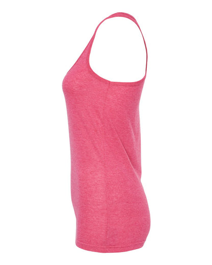 M&O Women's Racerback Blend Tank 3590 #color_Heather Fuchsia