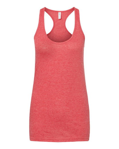 M&O Women's Racerback Blend Tank 3590 #color_Heather Red