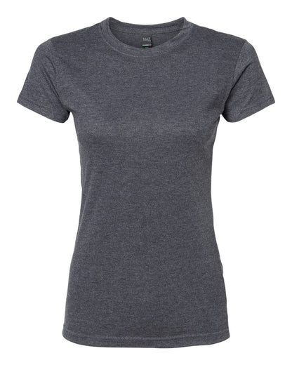 M&O Women's Fine Jersey T-Shirt 4513 #color_Heather Charcoal