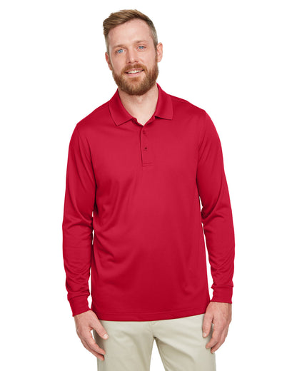 Harriton Men's Tall Advantage Long Sleeve Snag Protection Plus IL Polo M348LT #color_RED