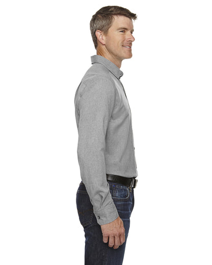 North End Men's Mélange Performance Shirt 88802 #color_LIGHT HEATHER