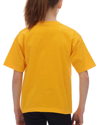 M&O Youth Gold Soft Touch T-Shirt 4850 #color_Gold