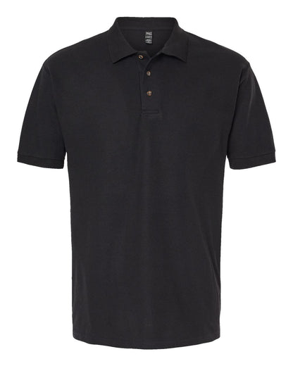 M&O Ring-Spun Piqué Polo 7002 #color_Black