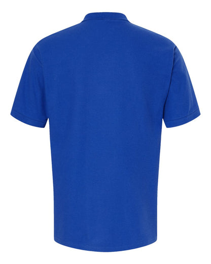 M&O Ring-Spun Piqué Polo 7002 #color_Royal