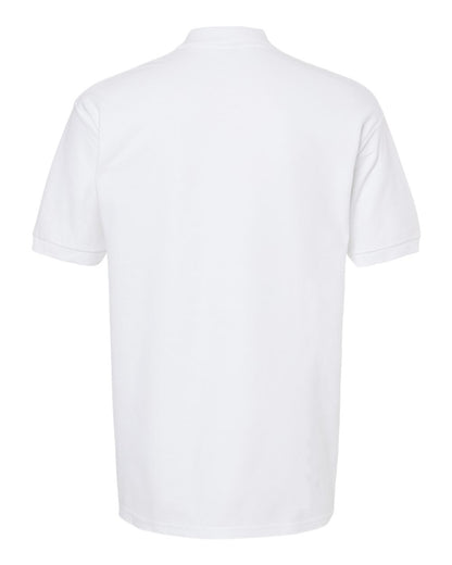 M&O Ring-Spun Piqué Polo 7002 #color_White