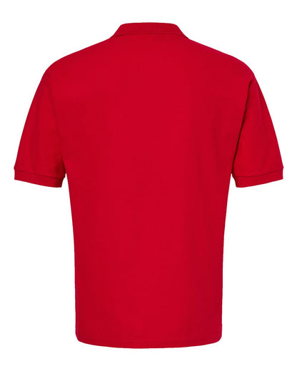 M&O Ring-Spun Piqué Polo 7002 #color_Bright Red