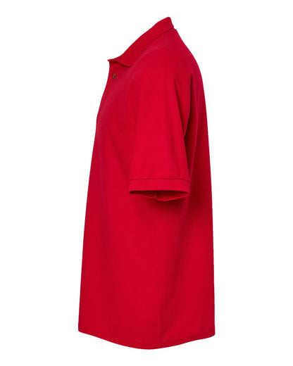 M&O Ring-Spun Piqué Polo 7002 #color_Bright Red