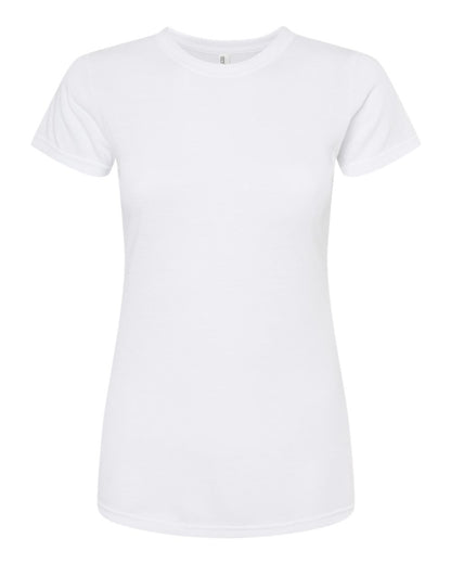 M&O Women's Deluxe Blend T-Shirt 3540 #color_Heather White