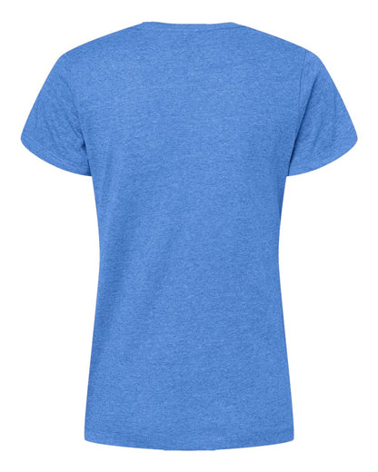 M&O Women's Gold Soft Touch T-Shirt 4810 #color_Heather Royal