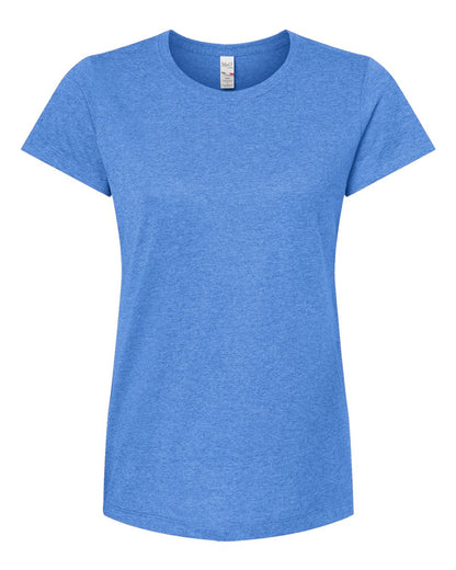 M&O Women's Gold Soft Touch T-Shirt 4810 #color_Heather Royal