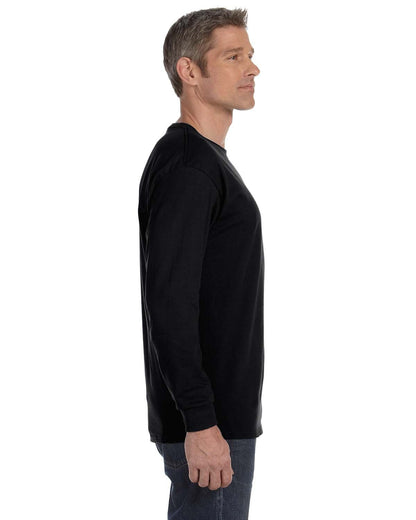 Gildan Adult Heavy Cotton™ Long-Sleeve T-Shirt G540 #color_BLACK