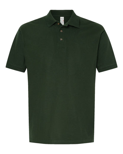 M&O Ring-Spun Piqué Polo 7002 #color_New Forest Green