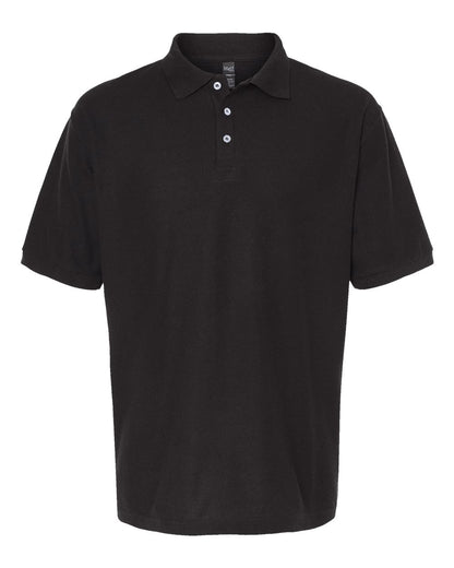 M&O Soft Touch Polo 7006 #color_Fine Black