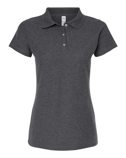M&O Women's Soft Touch Polo 7007 #color_Dark Heather