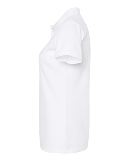 M&O Women's Soft Touch Polo 7007 #color_Fine White