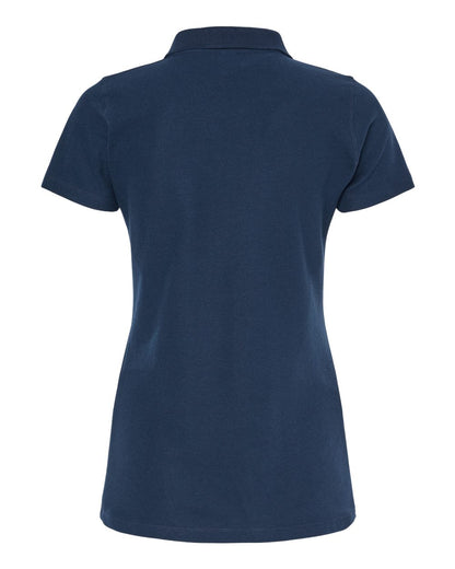 M&O Women's Ringspun Pique Polo 7600 #color_Bright Navy