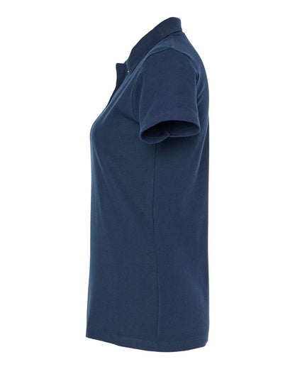 M&O Women's Ringspun Pique Polo 7600 #color_Bright Navy