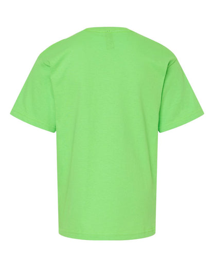 M&O Youth Gold Soft Touch T-Shirt 4850 #color_Vivid Lime