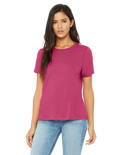 BELLA + CANVAS Ladies' Relaxed Jersey Short-Sleeve T-Shirt B6400 #color_BERRY