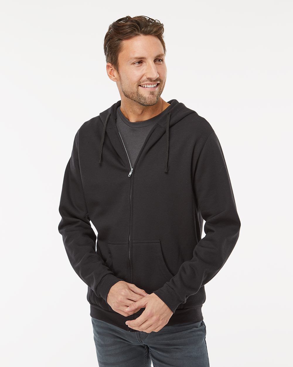 M&O Unisex Zipper Fleece Hoodie 3331