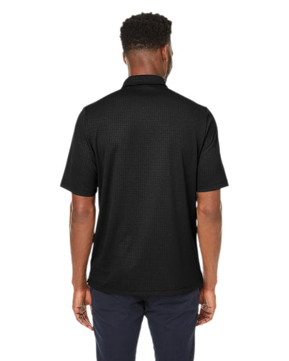 North End Men's Replay Recycled Polo NE102 #color_BLACK