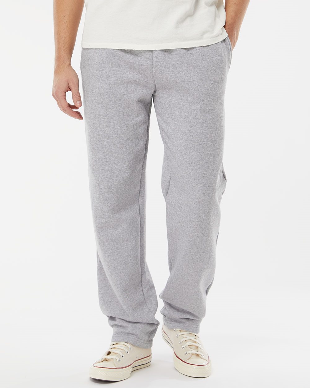 King Fashion Pocketed Open Bottom Sweatpants KF9022