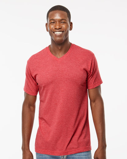 M&O Deluxe Blend V-Neck T-Shirt 3543 M&amp;O Deluxe Blend V-Neck T-Shirt 3543