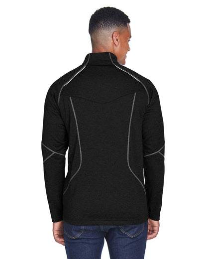 North End Adult Catalyst Performance Fleece Quarter-Zip 88175 #color_BLACK