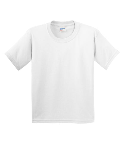 Gildan HEAVY COTTON YOUTH T-SHIRT 500B #color_White