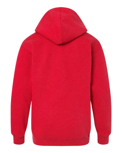 M&O Youth Fleece Pullover Hoodie 3322 #color_Red