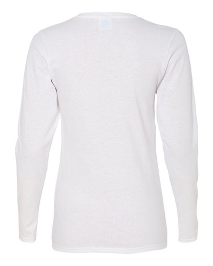 Gildan Heavy Cotton™ Women’s Long Sleeve T-Shirt 5400L #color_White
