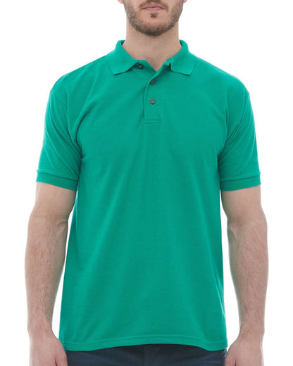 M&O Ring-Spun Piqué Polo 7002 #color_Kelly Green