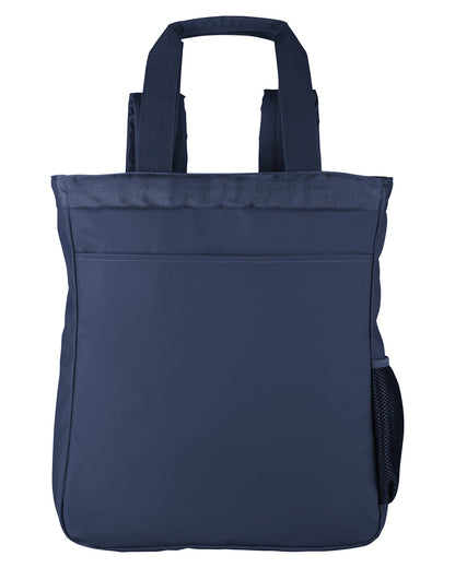 North End Men's Reflective Convertible Backpack Tote NE901 #color_CLASSIC NAVY