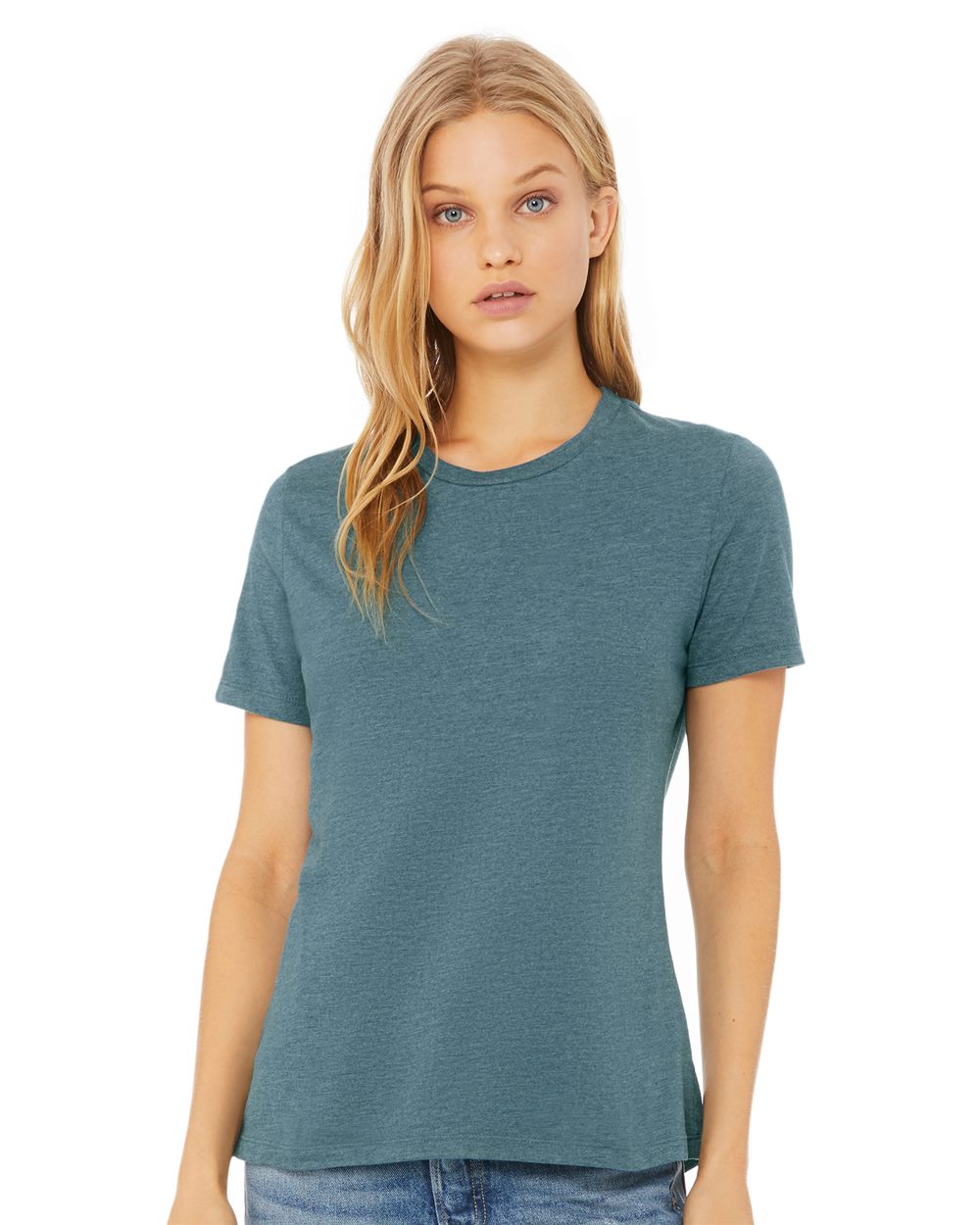 BELLA + CANVAS Women’s Relaxed Fit Heather CVC Tee 6400CVC