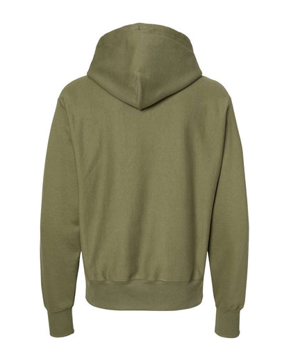 Champion Reverse Weave® Hooded Sweatshirt S101 #color_Fresh Olive