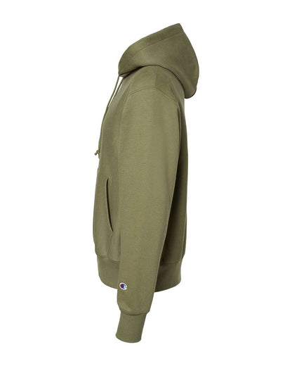 Champion Reverse Weave® Hooded Sweatshirt S101 #color_Fresh Olive
