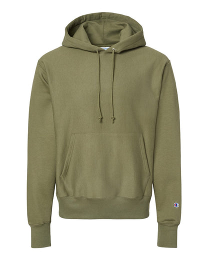 Champion Reverse Weave® Hooded Sweatshirt S101 #color_Fresh Olive