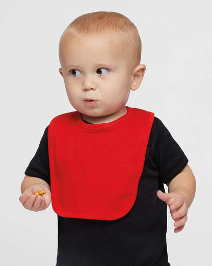 Rabbit Skins Infant Premium Jersey Bib 1005 #colormdl_Red