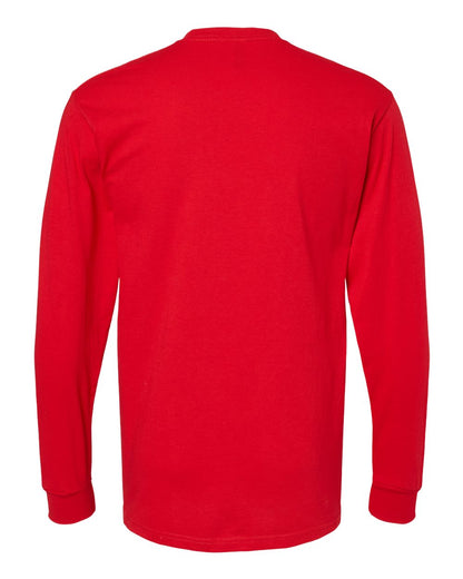 M&O Gold Soft Touch Long Sleeve T-Shirt 4820 #color_Deep Red