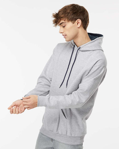 King Fashion Two-Tone Hooded Sweatshirt KF9041 #colormdl_Sport Grey/ Navy