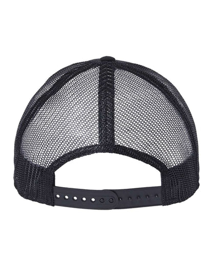 Atlantis Headwear Sustainable Recy Three Trucker Cap RETH #color_Black/ Black