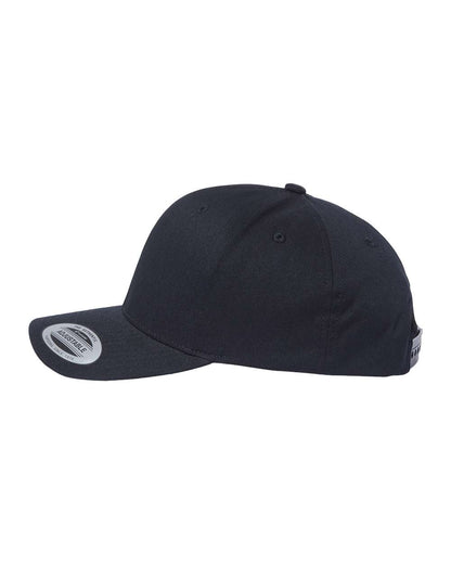 YP Classics CVC Snapback Cap 6389 #color_Black