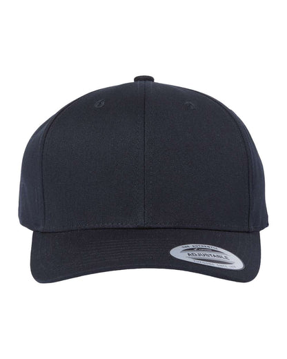 YP Classics CVC Snapback Cap 6389 #color_Black