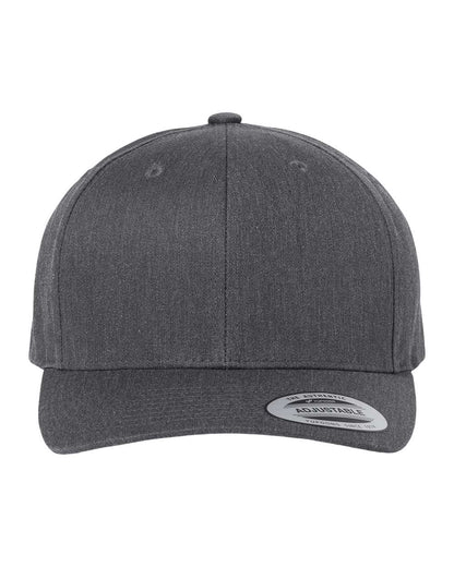 YP Classics CVC Snapback Cap 6389 #color_Dark Heather Grey